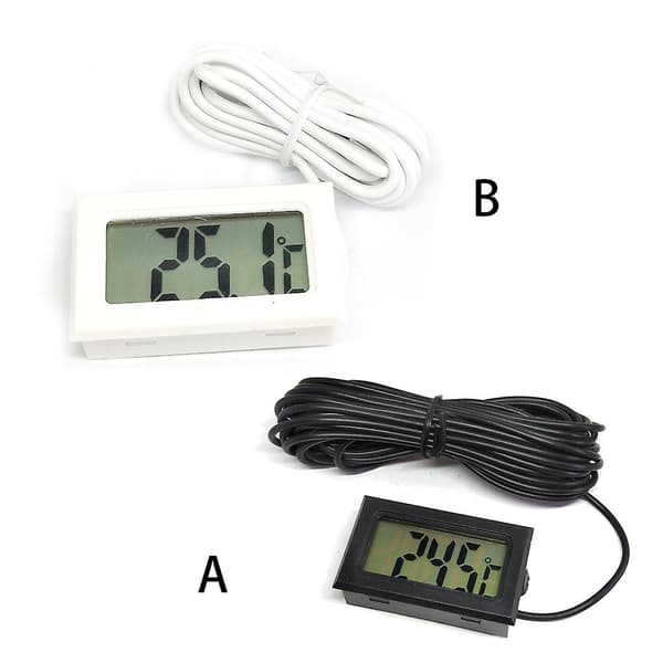 Digital 2m LCD-skjermsensor Bil Inkubator Måler