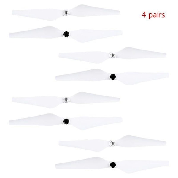 8 st 9450 Vita Självlåsande Förbättrade Propellerblad i Plast för DJI Phantom Multikopter 1/2/3 Version Tillbehör