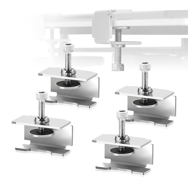 Glasbäddklämmor Kompatibla med Ender 3/3 Pro/3 V2/3s,ender 5/plus, Cr-10/10s Pro,cr-20 Pro, Justerbart Rostfritt Stål 3d-skrivare Uppvärmd Bädd C