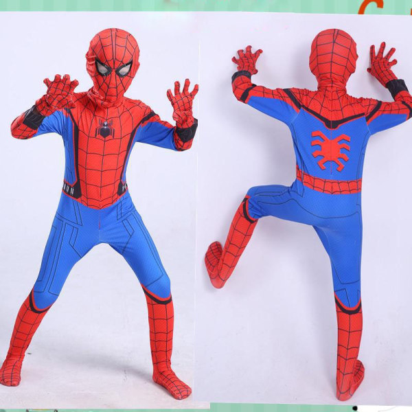 Spider-Man Cosplay-dräkt för barn och vuxna, 3-12 år the hero returns 180