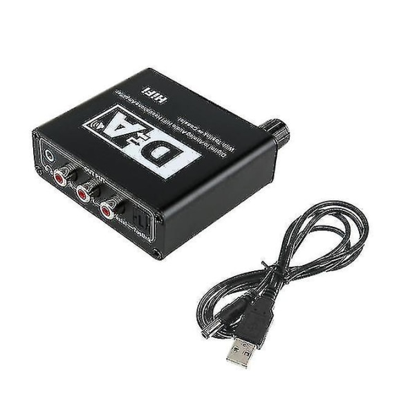 Paket 1 Digital till Analog Fiber Converter, Audio Dekoder Med 3,5 mm Jack Az10478