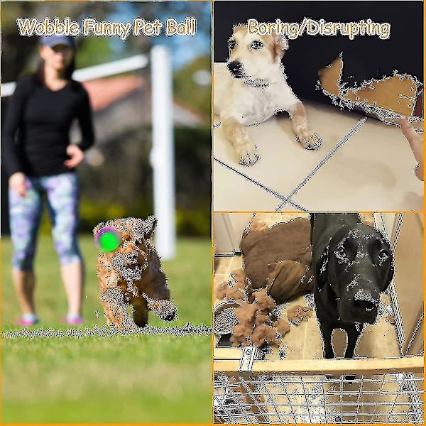 3 st pipande hundbollar, Scooby Doo hundboll leksak tänder rengöring valp interaktiv tugga hållbar leksak