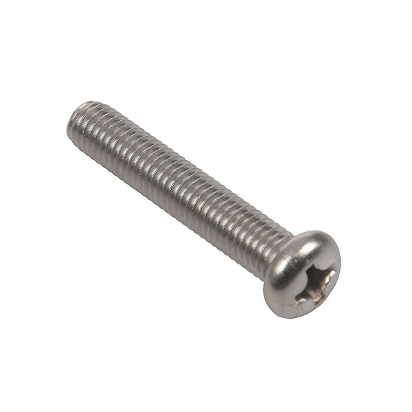 M8 X 45mm Maskinskruer i 304 rustfritt stål, 5 stk