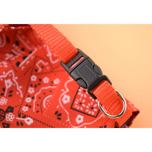 Muodikas koiran pään huivi Säädettävä huivi Lemmikkieläinten kuolalappu Kolmion muotoinen huivi Kissan sylki Towe Red large 2.0cm