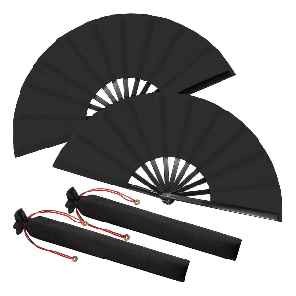 2 Packs Folding Fan Nese Tai Folding Fan For Men And Women Performance, , Rats, Fest