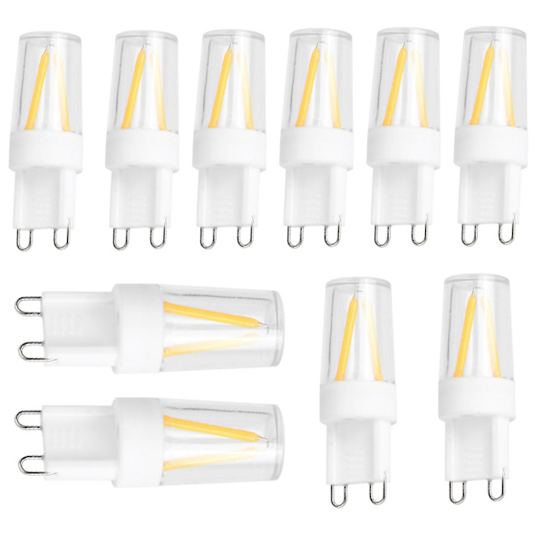 10 stk. G9-sokkel LED-pærer 1,5w Ac110v Bi?pin-pære til lysekrone, loftslampe, væglampe