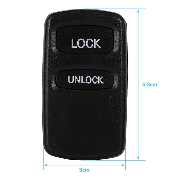 Fjernkontroll 2 knapper Auto Bilnøkkel Fob Shell Deksel Etui For Mitsubishi Eclipse Lancer Outlander 2btn
