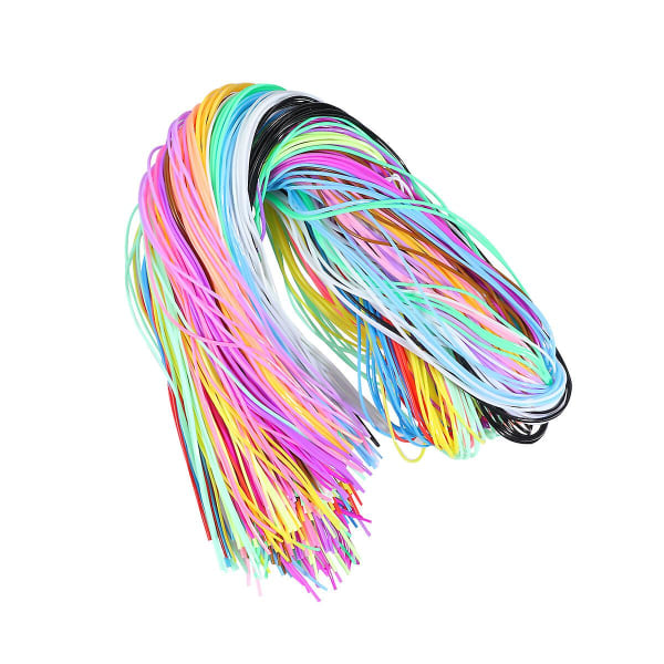 2 Bags Of 400pcs Colorful Braided Rope Pvc Braided Wire Plas