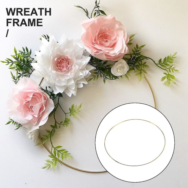 10 st 30 cm metallkrans Girlang Tassel Guld Hantverk Ring Diy Bröllop Krans Dekoration, Dröm Chas