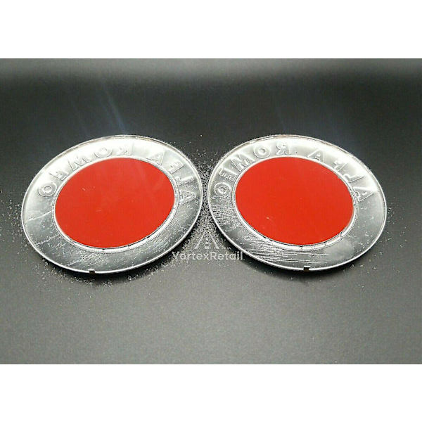 2 kpl 74 mm Alfa Romeo -embleemimerkkejä konepellille
