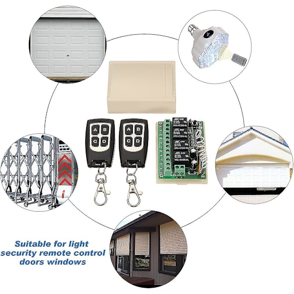 Fjernkontroll Langdistanse Rf-relébryter garasjeport
