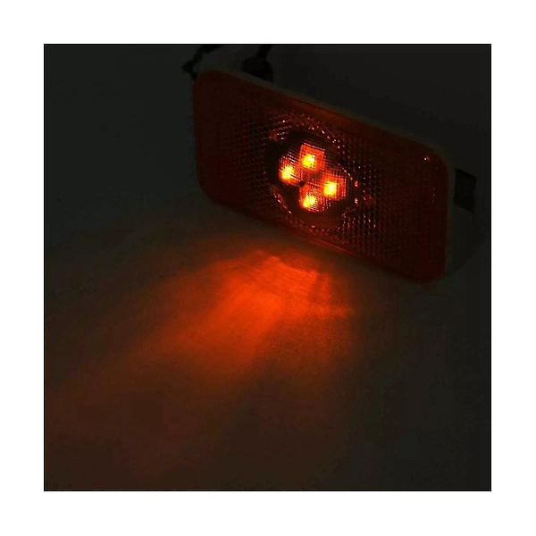 5 stk. 24v Bil Lastbil Led Side Markør Lys Indikator Lampe 4 Led Til Lastbiler Fm/