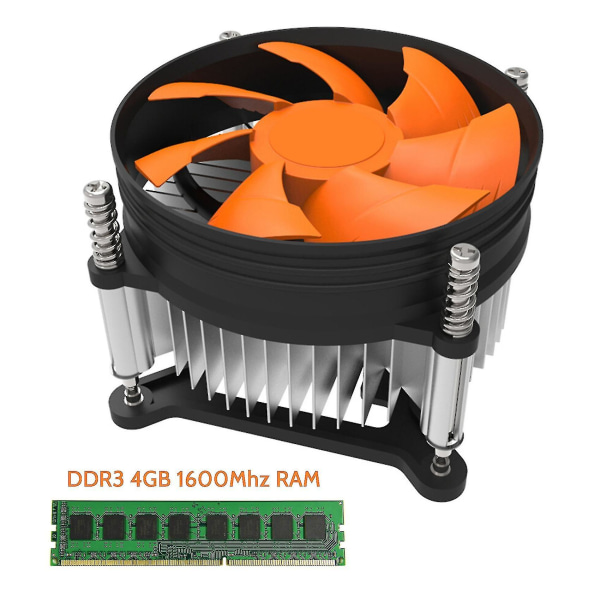 Ddr3 4gb RAM-muisti + 115x jäähdytystuuletin 1600mhz 240 nastaa Pc3-12800