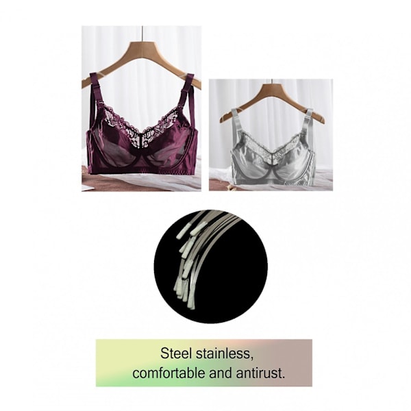 6 Par Stål Håndlavede BH Underwire Udskiftningskopper E Kop