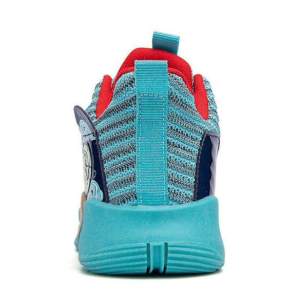Guttes basketballsko, myke, sklisikre sneakers, barnesko, løpesko 2808 Green 32