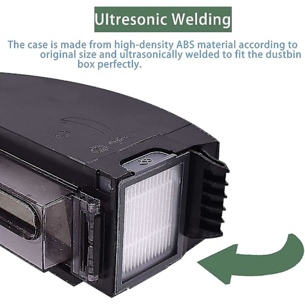 18 Filter-udskiftninger til iRobot Roomba E og I-serien E5(5150) E6(6198) I3(3150) I3+(3550) I6+(6550) I7(7150) I7+(7550) Robotstøvsugere