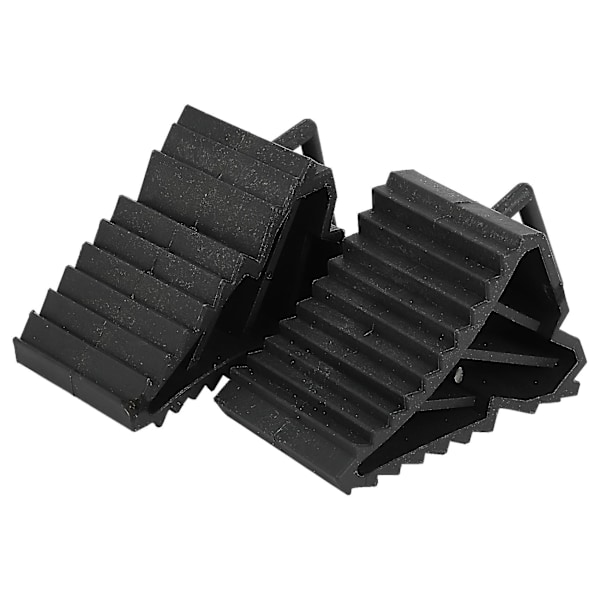 2 st Antislip Bil Lastbil Hjul Däck Kila Stoppblock Svart