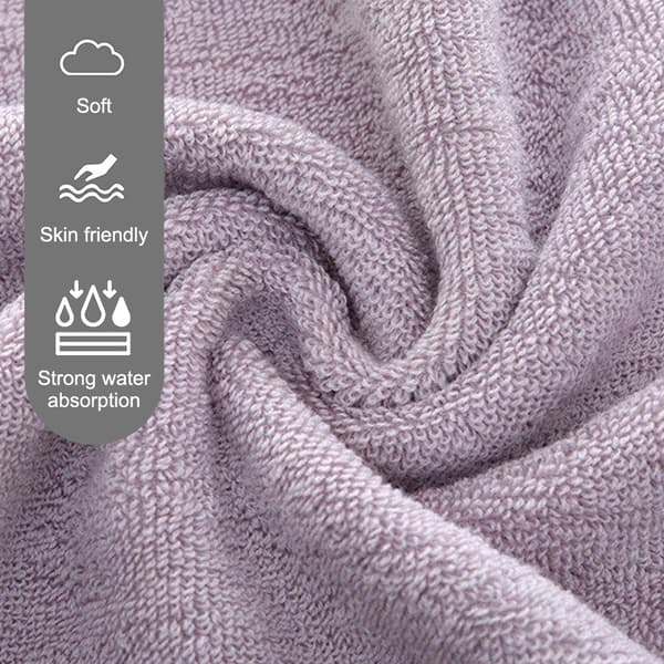 33*73 cm bomulds håndklæde - Pink, Lysegrøn, Grå grey