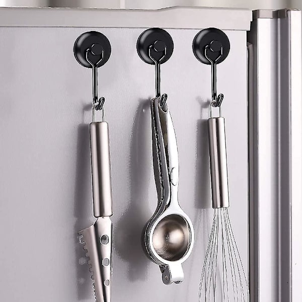 Vahva magneettinen koukku 14 kg 20d magneettinen jääkaappikoukku musta Ne