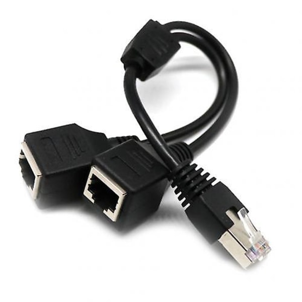 RJ45 Ethernet -jakaja 1 uros - 2 naaras LAN-verkon jakaja, tukee Cat7 Cat6 Internet-verkon laajennuskaapelia