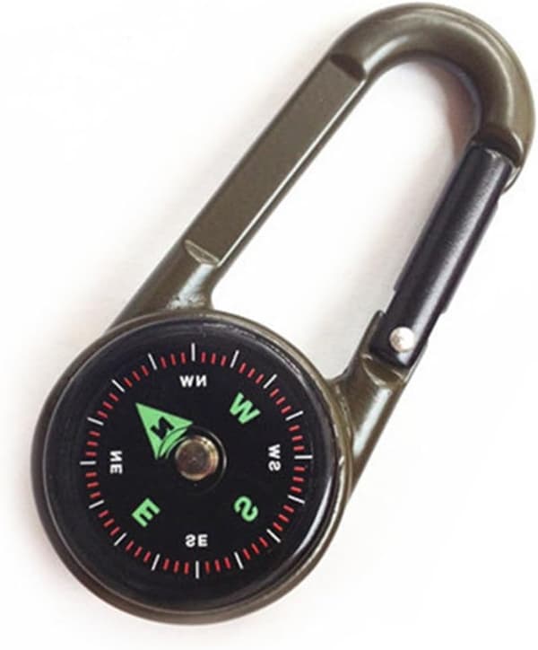 Mousqueton Kompass + Kompass + Termometer, Kompass Porta