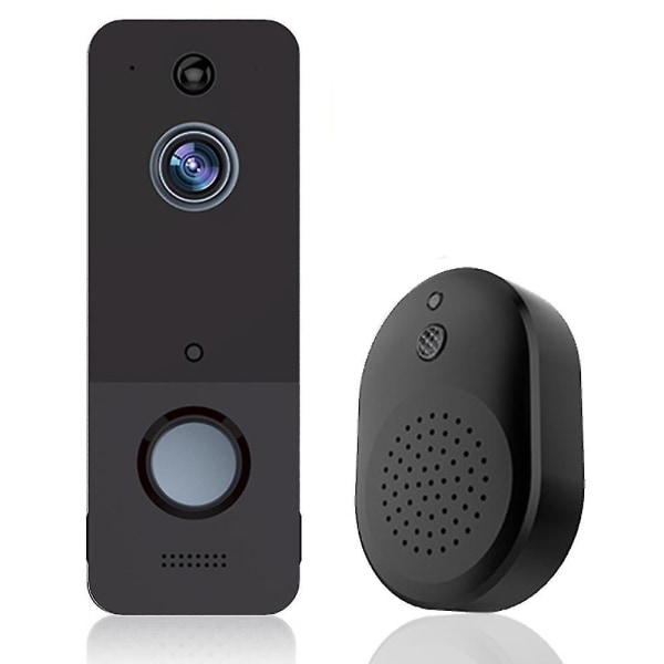 720p langaton video-ovikellokamera, älykäs ovikello ja kello, 2-suuntainen  ääni, pilvitallennus 9494 | Fyndiq