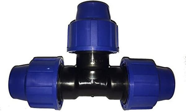 Irrigasjonssystem Tee Pe-rør, 25 mm, Polypropylen, for kaldt vann