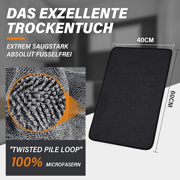 Pyyhe 1 harmaa yksikerroksinen puhdistuspyyhe 600g-40*60cm