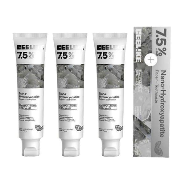 1-5X CEELIKE Hydroxyapatit Tandpasta Emaljeforstærkning og Følsomhed. Blegning 3pcs