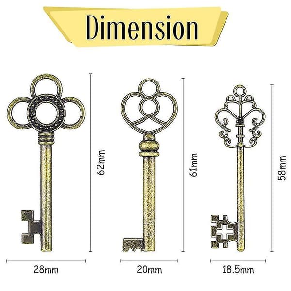 Vintage Master Key Set Charm Complete Master Key Antique Mas