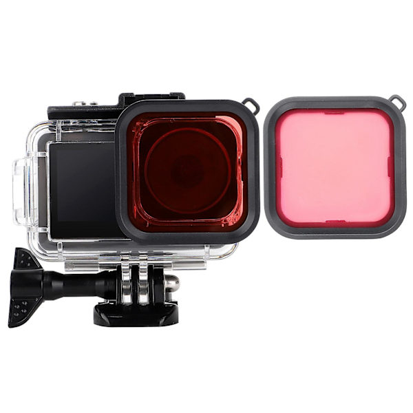 Oa3-fs520 sukellussuodatin Dji Osmo Action 3 -kameran objektiiville, karkaistu lasisuodatin vedenalaiseen valokuvaukseen Pink