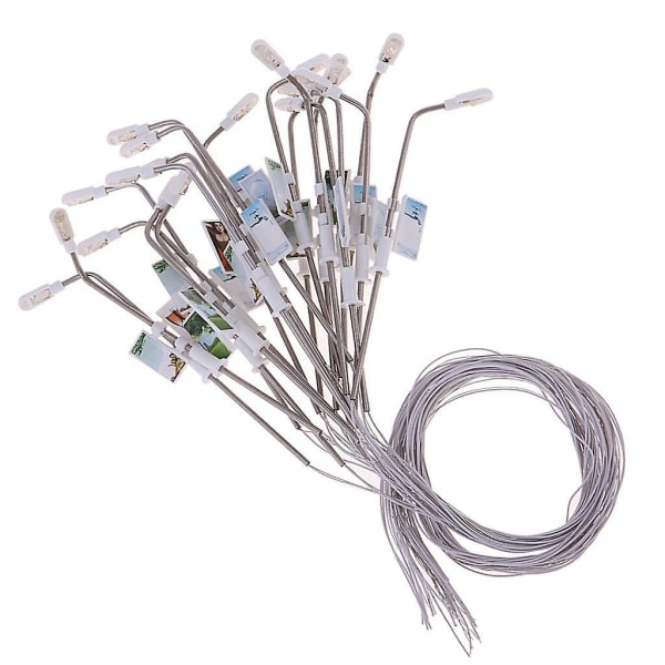 20 stk. Model Miniatur Gadelamper Ho Oo Skala Leds Hvid 1:150