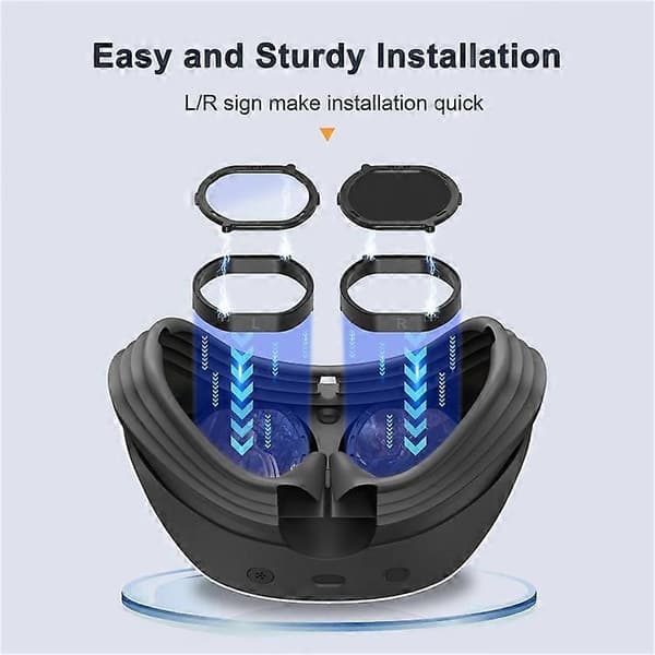 DEVASO Lättviktigt linsskydd tillbehörskit för PS VR2 Headset Anti-Scratch Ring Linsskydd