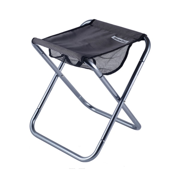 Mini bærbar udendørs camping foldestol til udendørs (grå*1 stk)