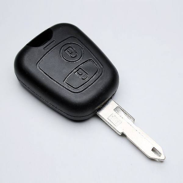 Vaihda 2-painikkeen auton avaimen kotelo terällä ja logolla Peugeot 106 206 306 406 107 207 307 407 Avaimet ja avaimenperät Peugeot-autoihin - 1 kpl
