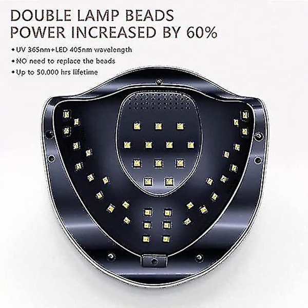 168w Uv Led Gel Neglelampe Gel Polish Tørkelampe 4 Timer Innstilling Auto Sensor--(niubi)168w Uv Led Gel Neglelampe Gel Polish Tørkelampe 4 Timer Innstilling Au