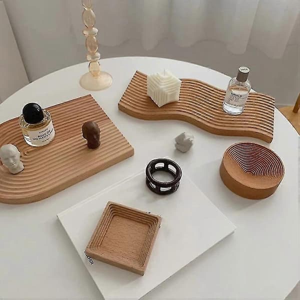 Vatten Ripple Bröd Dessertbricka Skärbräda Form-a