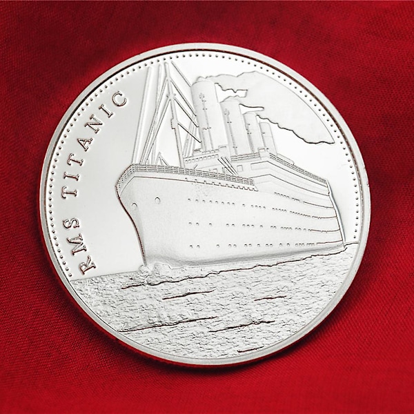 Samlarmynt Titanic Mönster Commemorative Challenge Coin Present Järnlegering Material Mynt Perfekta Gåvor för Myntsamlare