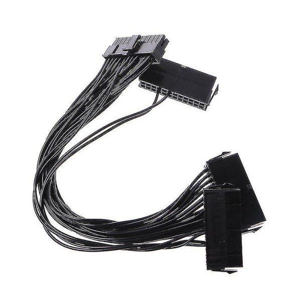 24pin 20+4pin Dual Psu Atx Strømforsyning Adapter Kabel For Sy