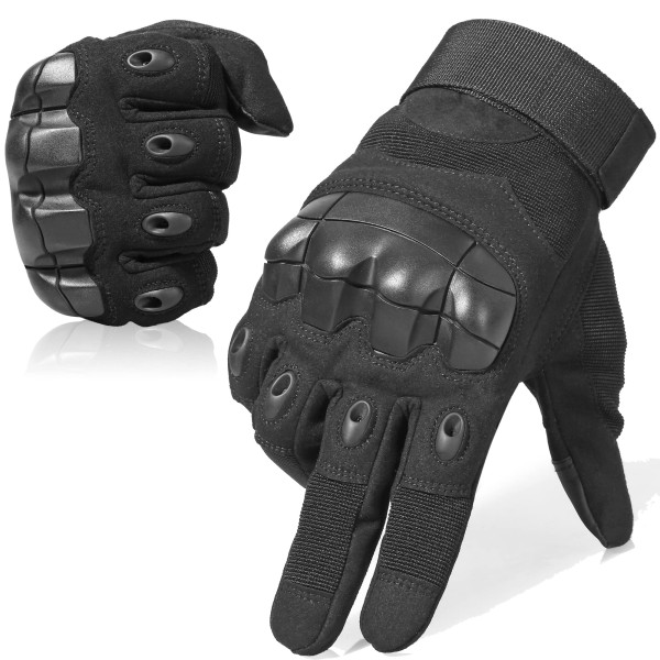 Tactical Fingerless Gloves for Motorbike Motorcycle Cycling Climbing Hiking Hunting Gloves(M)