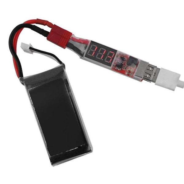 2s-6s litiumbatteriplugg till USB-laddningskonverter med spänningsdisplayadapterkort för telefon Fe
