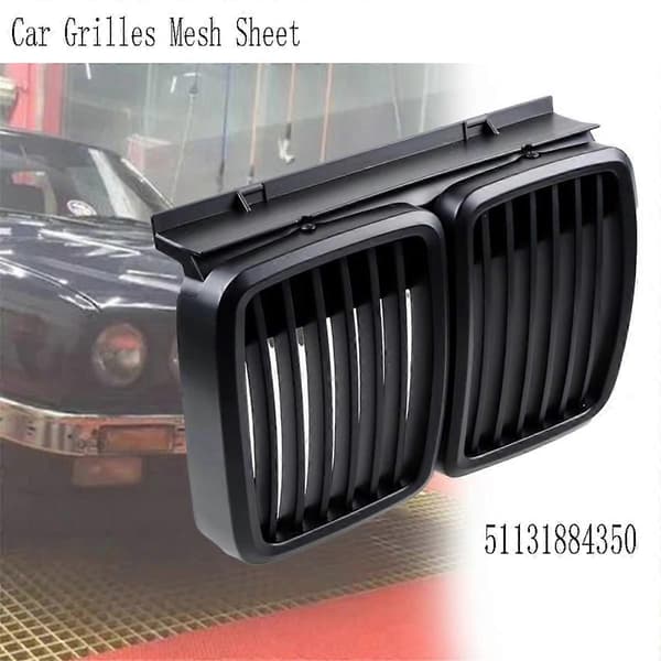 51131884350 Bilgrill Mesh Sheet Front Racing Grill Til E30 M40 1982-1994 Mat Sort