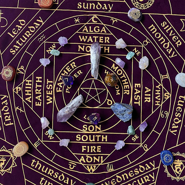 Magisk Tarot-duk, läsning av Tarot-duk - Spådom Tarot-duk gobeläng, andliga Tarot-tillbehör för heminredning