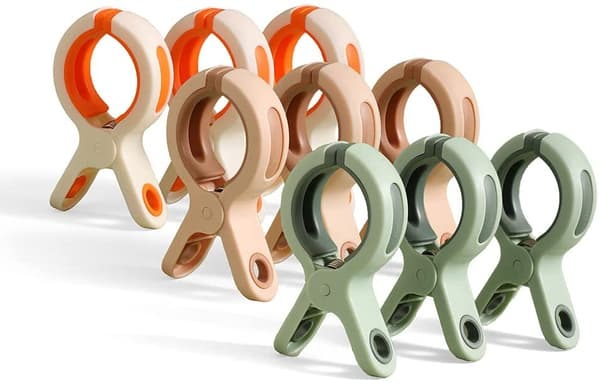 9-pack Strandhandduksklämmor för Kryssningsfartyg Strandstolar Pool C