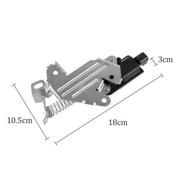 For Ford Fiesta Mk5 Mk6 Fusion Bagasjerom Bakluke Låsemotor Aktuator Solenoid