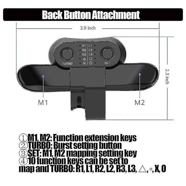 Paddle Back Buttttachment For Ps4 Gamepad