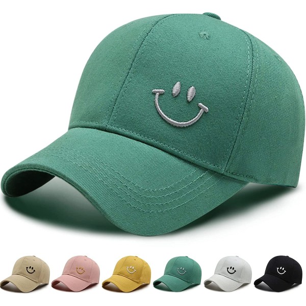 Baseball Cap, Bomull Solbeskyttelse Baseball Cap, Menn Kvinner Sommer Unisex Justerbar Hat Hip Hop Sports Utendørs Cap(Grønn)