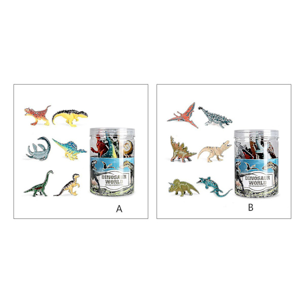 Naturlige Verdens Dyrefigurer Inkluderer 6 Dinosaur Små Plastikfigurer A set