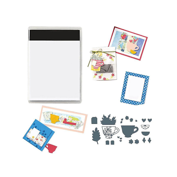 Gennemsigtig silikone DIY album manuel kortfremstillingsform Trans