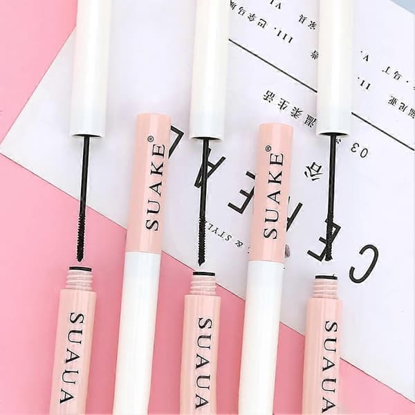 3X Suake Mascara Øjenvipper Forlængende Sort Vippeforlænger Øjenvippebørste Vandfast Brown 3PCS